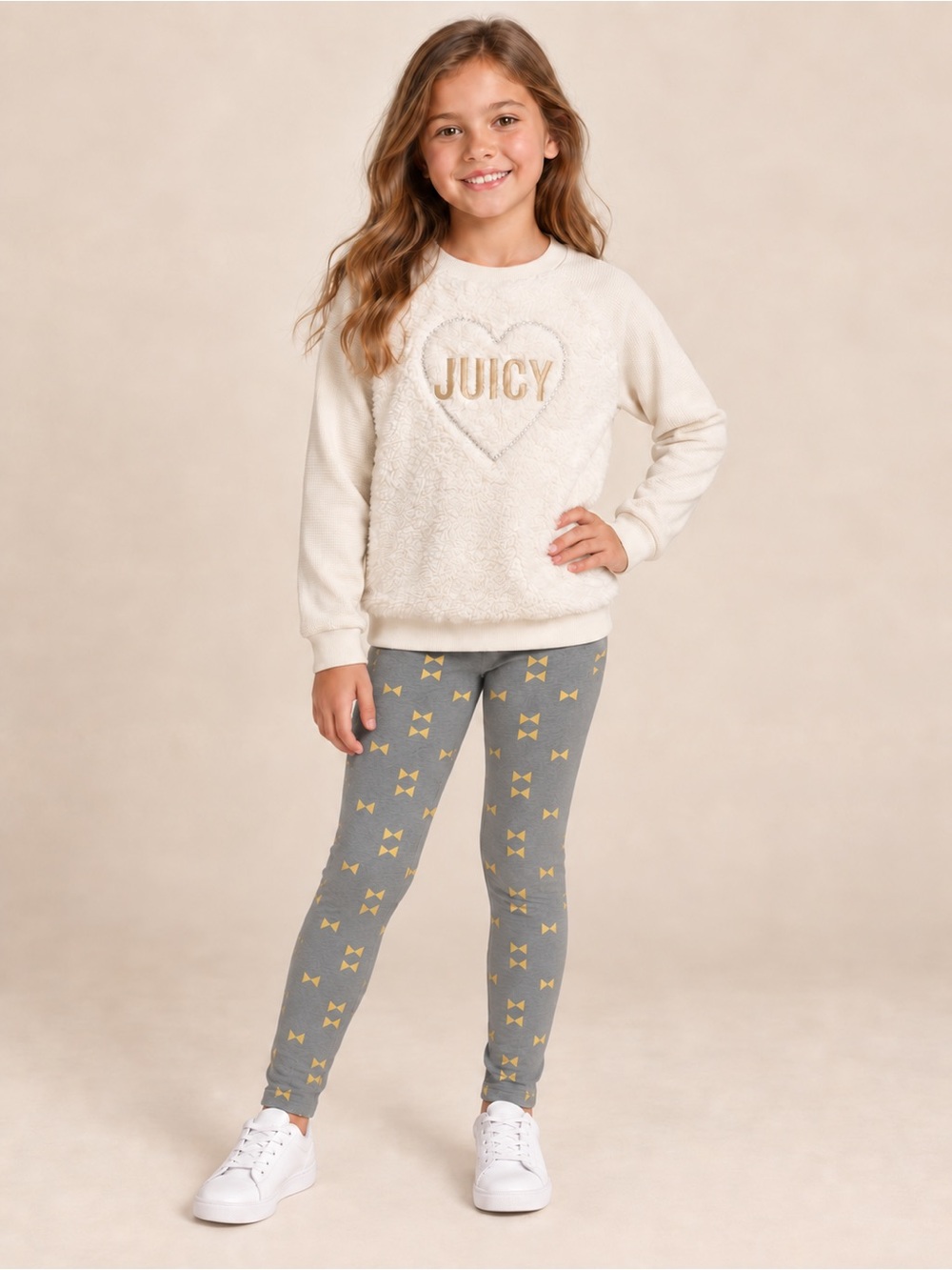 Juicy Couture Fleece Top & Leggings 2PC Set 8/10 NWT